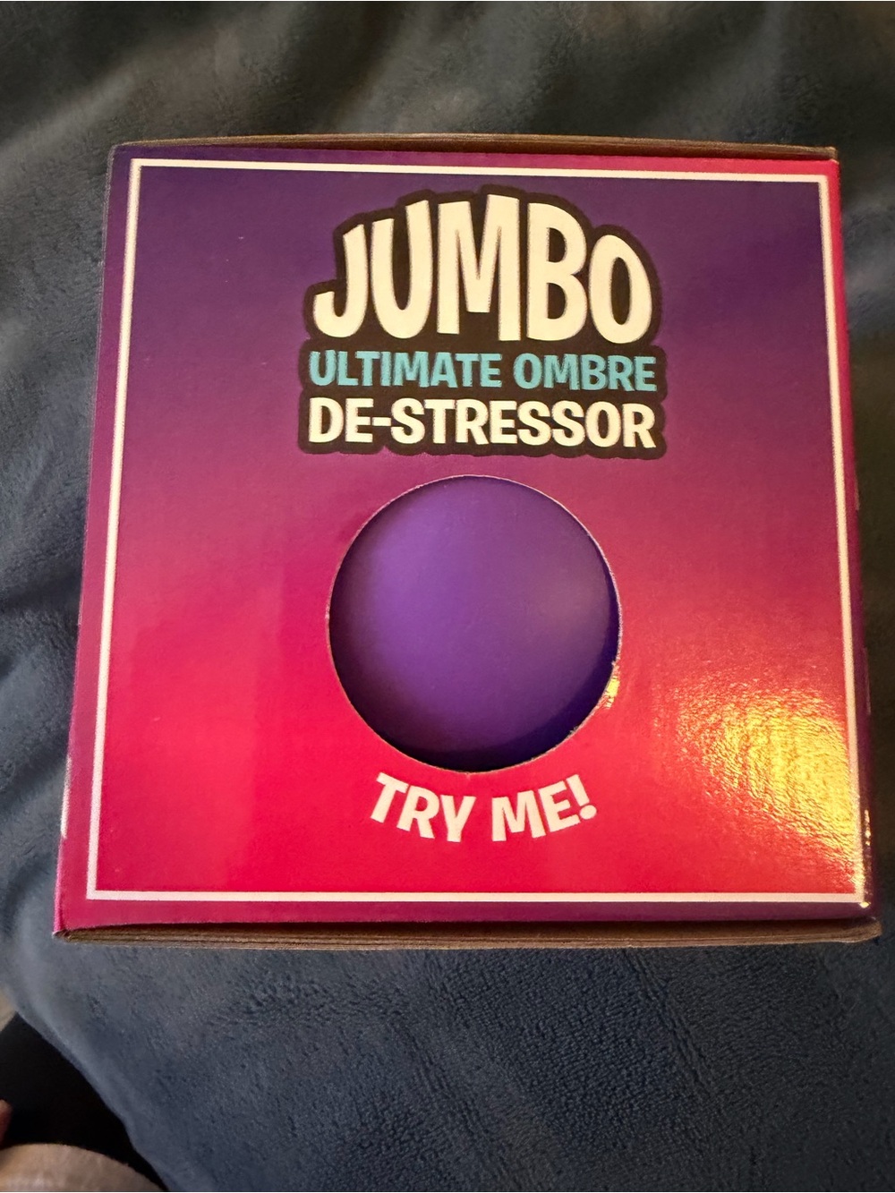 Crazy Fun Jumbo Ultimate Ombre De-Stressor Stress Ball squishy- Purple